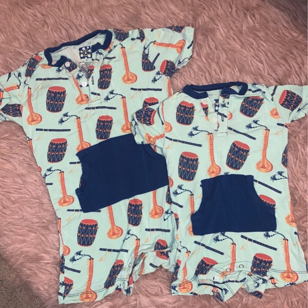 Lot of 2 Kickee pants rompers